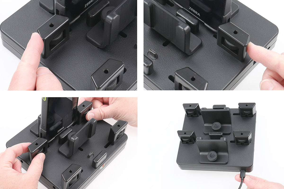 Brodit ProAdapt tweevoudig USB-C-bureaulaadstation met draaiknoppen – artikel 217230 – afbeelding 3