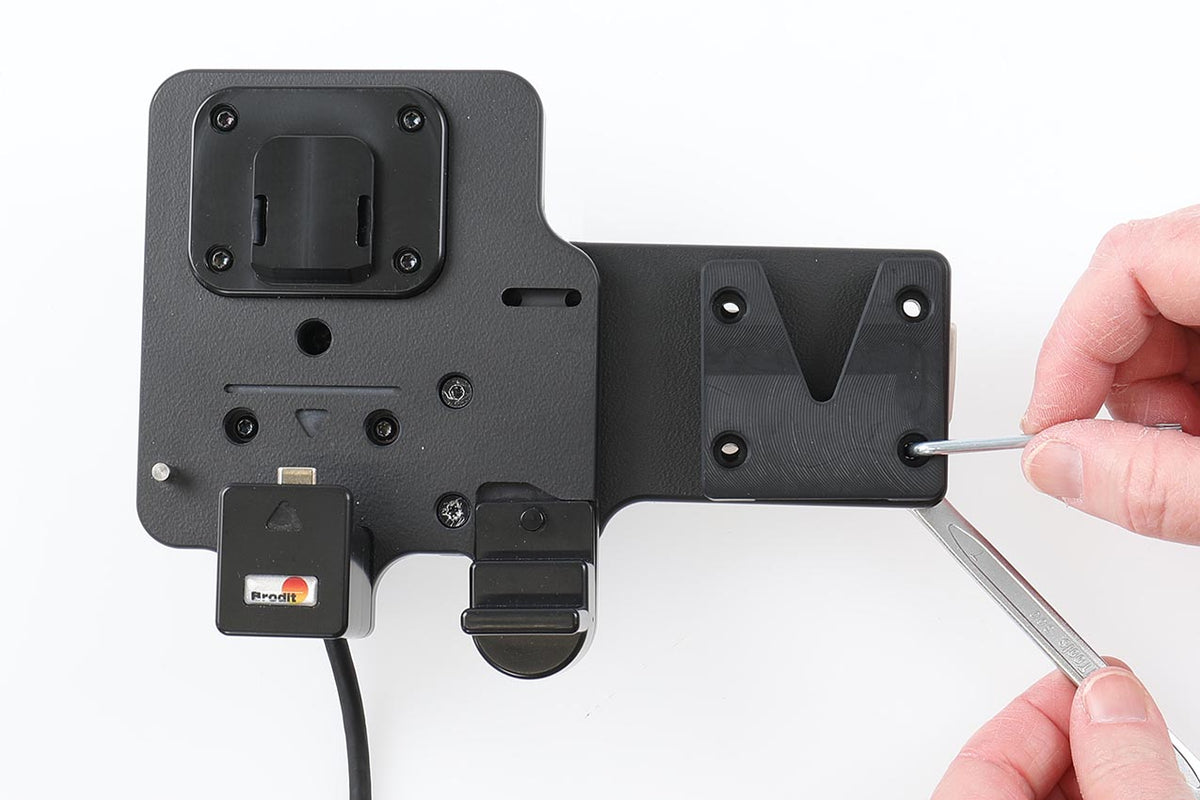 Brodit V-slot knop- en cliphouder met AMPS M4-bevestiging – artikel 217266