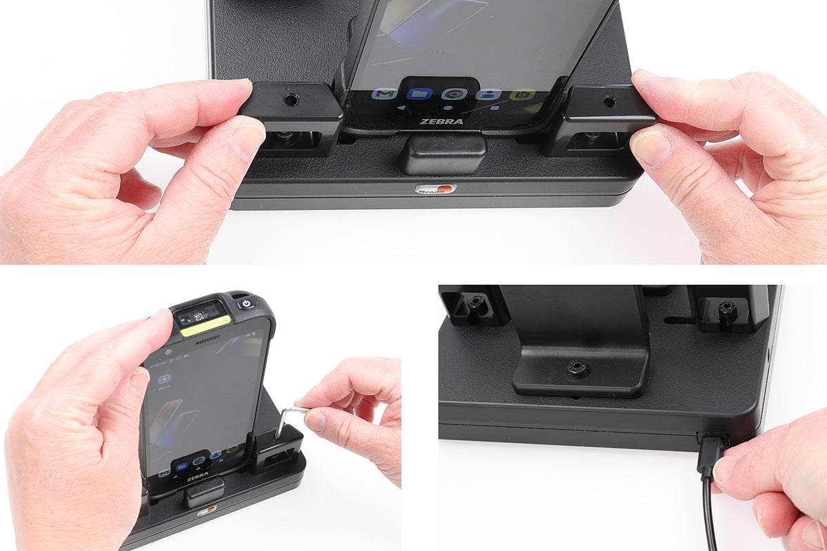 Brodit ProAdapt tweevoudig USB-C-bureaulaadstation met inbusschroeven – artikel 217287 – afbeelding 3