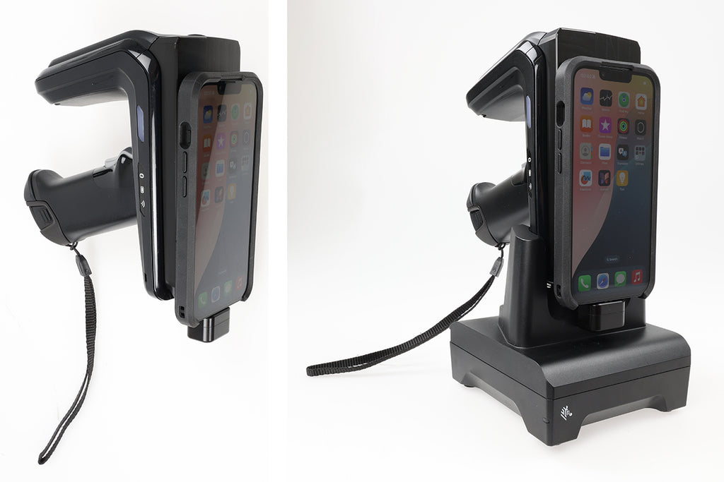 Brodit USB-C-adapterplaat voor Zebra RFD40 Sled – iPhone 16e in OtterBox uniVERSE – artikel 217299 – afbeelding 4