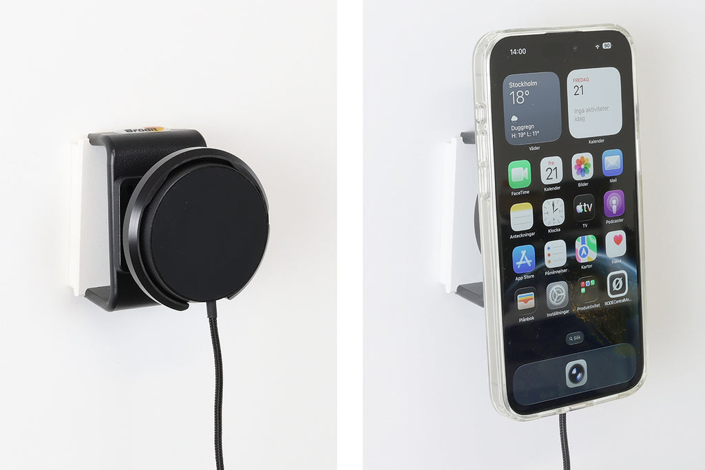 Brodit universele smartphonehouder met magnetische Qi2-lader 25W met 12/24V-adapter – artikel 217305 – afbeelding 4