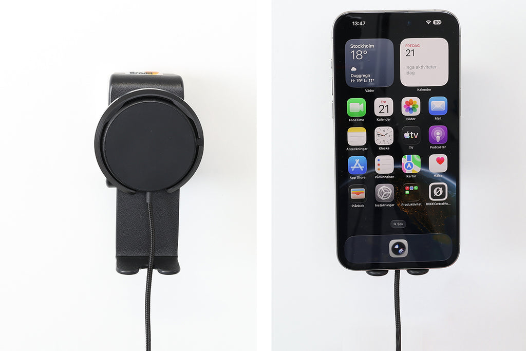 Brodit universele smartphonehouder met magnetische Qi2-lader 25W met kantel- en draaifunctie – artikel 217307 – afbeelding 4