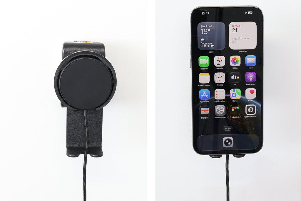 Brodit universele smartphonehouder met magnetische Qi2-lader 25W met kantel- en draaifunctie – artikel 217308 – afbeelding 4