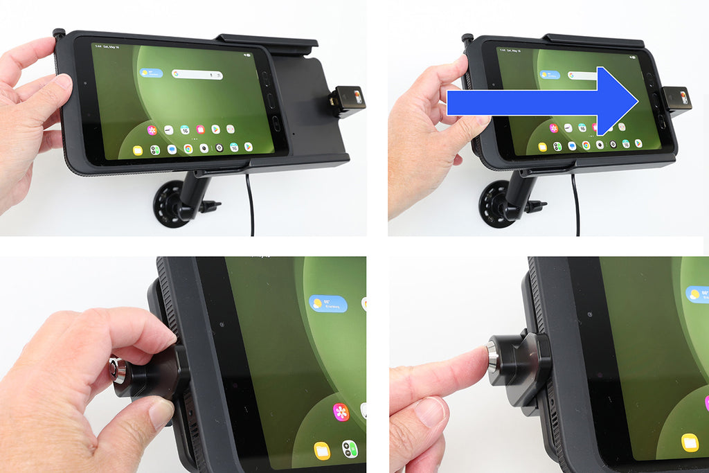 Brodit houder met sleutelslot voor Samsung Galaxy Tab Active 5 SM-X300/SM-X306B – artikel 217321 – afbeelding 2
