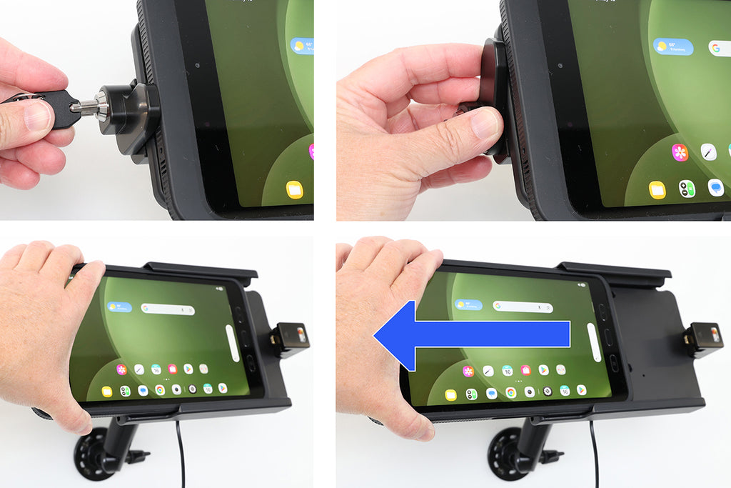 Brodit houder met sleutelslot voor Samsung Galaxy Tab Active 5 SM-X300/SM-X306B – artikel 217321 – afbeelding 3