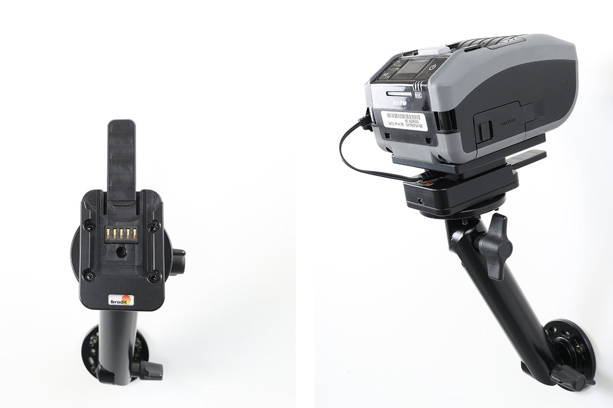 Brodit printerhouder voor Sato PW2NX met MultiMoveClip en verschuifbaar voedingsblok – artikel 217336 – afbeelding 4