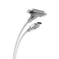 Datakabel usbC - usbC + Lightning 2in1 StrikeLine™ 1.2m wit