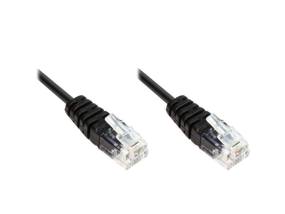 ISDN aansluitkabel  2x RJ11 Stekker 4 aderig  rond  0.6 met