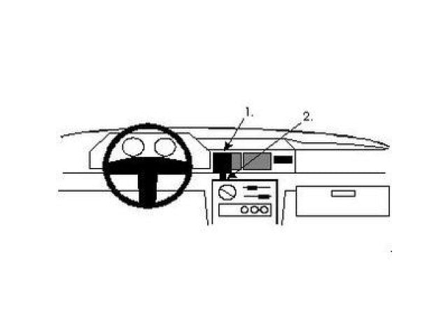 ProClip - Ford Fiesta 1989-1995 Center mount Let Op: Uitlopend Artikel, Kan niet retour!
