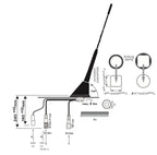 Combi antenne AM/FM/GSM/UMTS CR 85 21 RD S - afbeelding 2