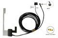Antenne DAB+ binnenruit aktief 12V SMA M / SMB F 3 meter