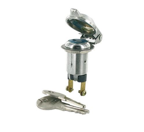Alarm schakelaar (bulk) 12v/6Amp Ø 18.5 mm 2 sleutels
