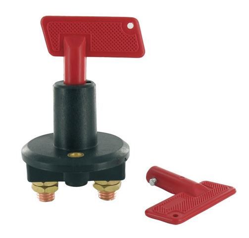 Hoofdstroom schakelaar 12v/100Amp continu 2 sleutels
