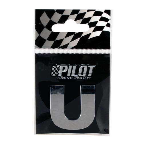 3D LETTER CHROOM – *U* 28mm dikte
