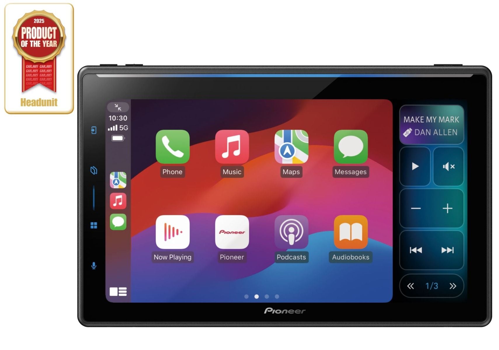Pioneer SPH-EVO107DAB-UNI2 receiver 9  Carplay/DAB"