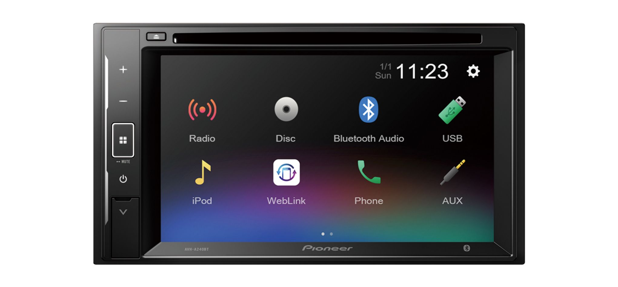 Pioneer AVH-A240BT  2DIN 6.2 BT/CD/DVD/USB"
