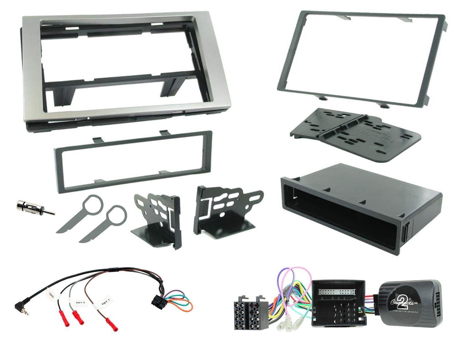 2DIN KIT Ford modellen met CANBUS Zilver