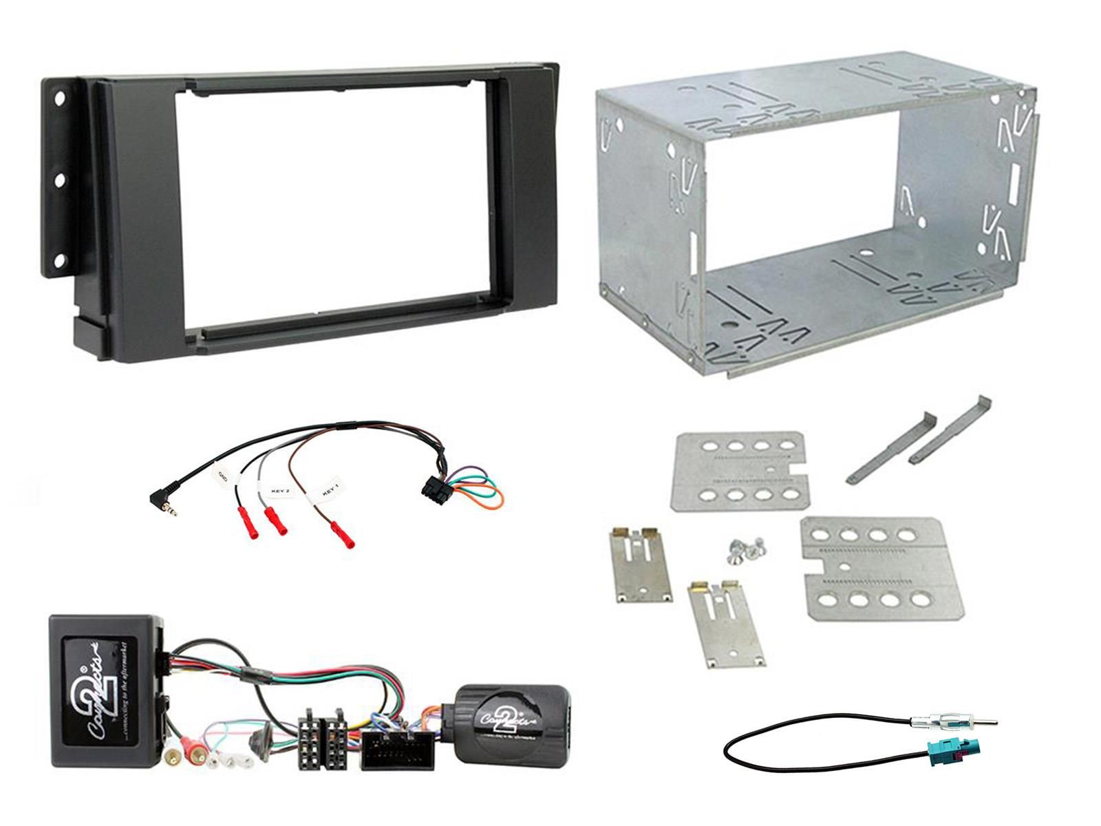 2DIN KIT LR Range Rover Sport 05-09 OEM fibre amp