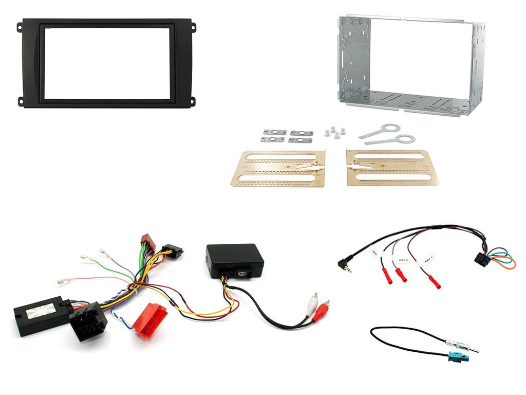 2DIN KIT Porsche Cayenne 02-07 non touch navi pcm2.1