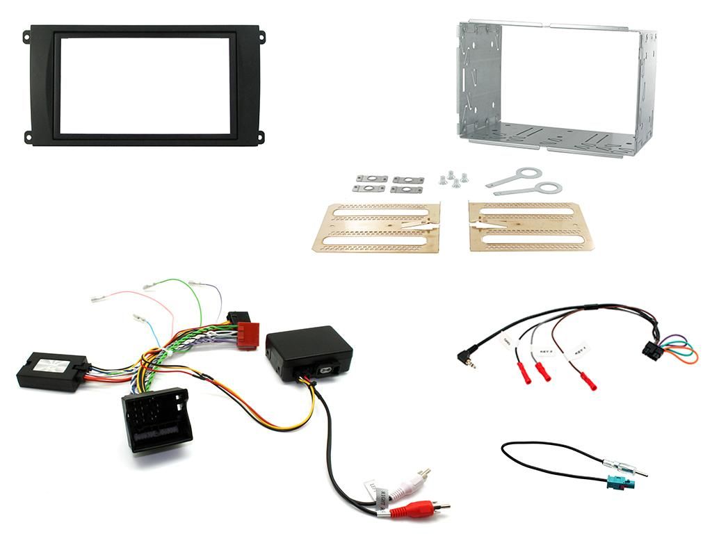 2DIN KIT Porsche Cayenne 07-10 PCM3 +  fibre optic amplifier