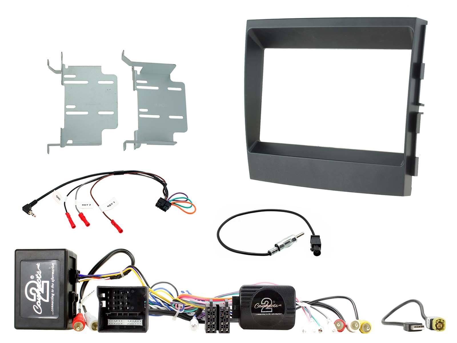 2DIN KIT Porsche Panamera 12-16 fiber optic amplifier