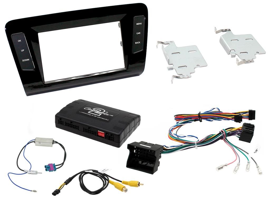 2DIN KIT Skoda Octavia 13-17 zwart