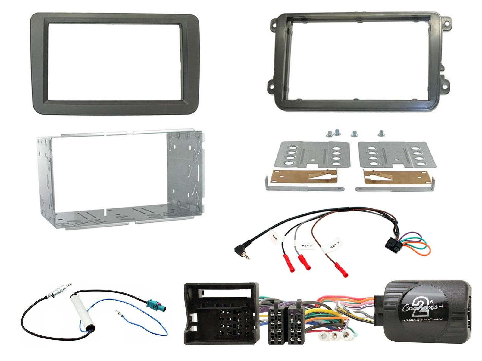 2DIN KIT VW Golf  Polo  T5  Tiguan 05-15 CAN-bus