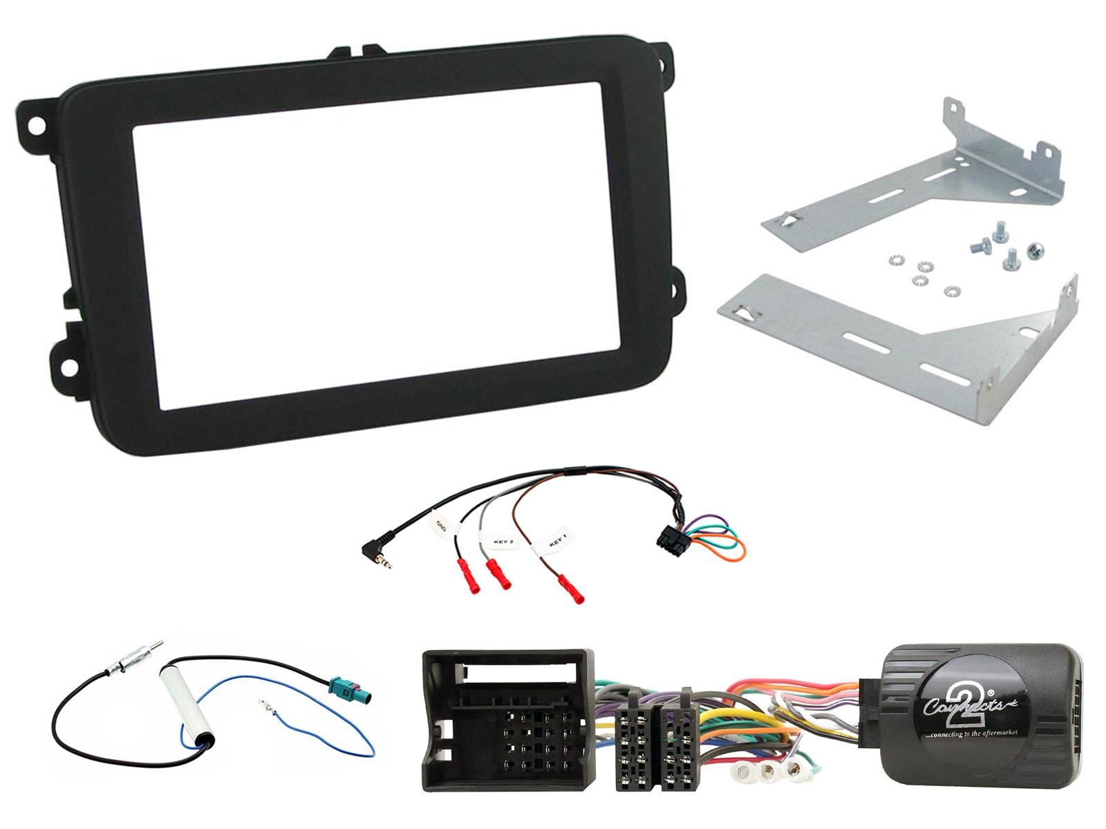 2DIN KIT VW EOS 06-16  Golf  Tiguan 03-13 zwart