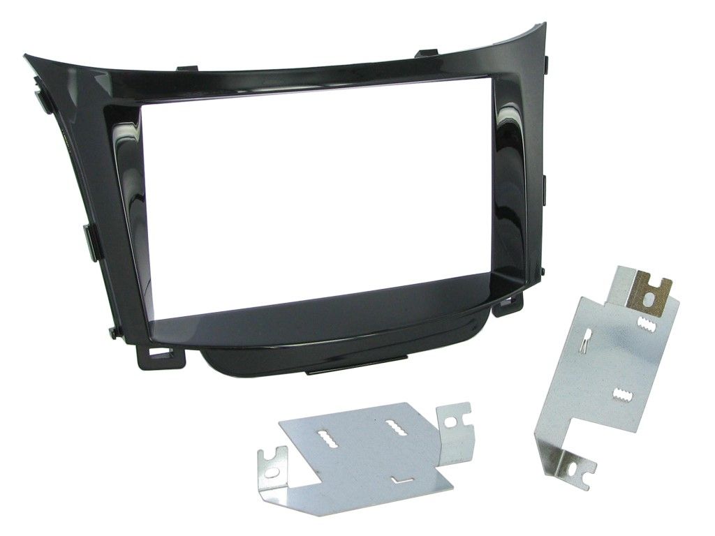 2-DIN frame Hyundai i30 12-16  Piano zwart