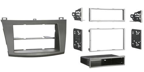 2-DIN frame Mazda 3-serie 09-14 met bakje  zwart - afbeelding 2