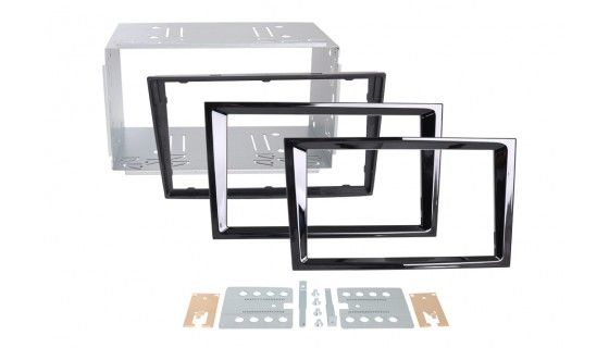 2-DIN frame Opel Astra  Corsa 04-met/zondr knick piano zwart