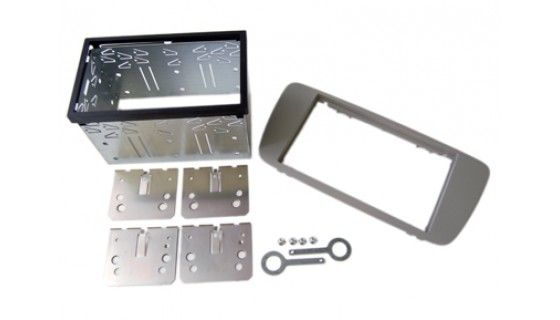2-DIN frame Seat Ibiza 08-14 metaal  licht-grijs