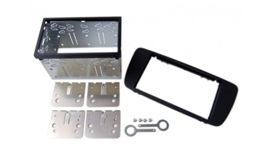 2-DIN frame Seat Ibiza 08-14 metaal  zwart-metallic