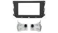 2-DIN frame Smart ForTwo (451) 10-14 zwart
