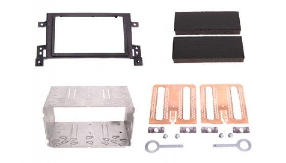 2-DIN frame Suzuki Grand Vitara 05-15 met metaal  zwart