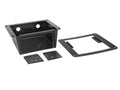2-DIN frame Universeel onderbouwbakje zwart