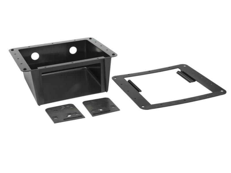 2-DIN frame Universeel onderbouwbakje zwart