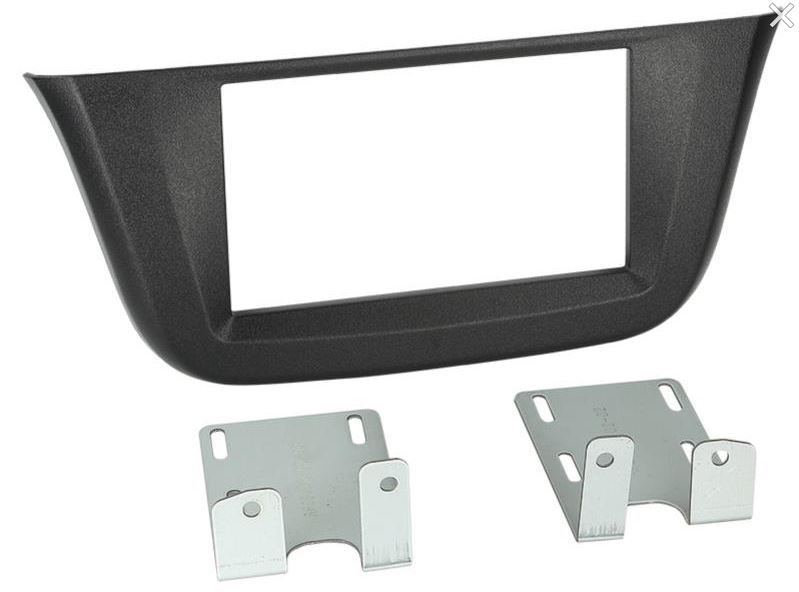 2-DIN frame Iveco Daily 14- met structuur  zwart (Open Dash)