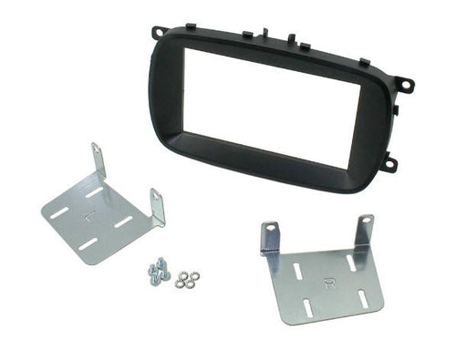 2-DIN frame Fiat 500X 15-21  max 145 mm diepte  zwart