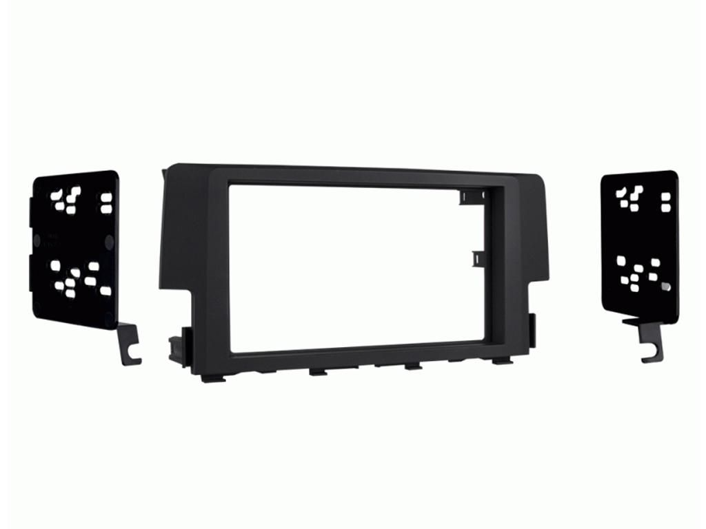2-DIN frame Honda Civic 16-21 geen versterker zwart