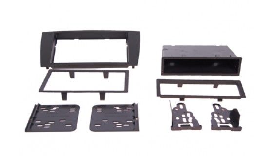 2-DIN frame Jaguar S-Type  X-Type 99-08 Multi + bakje  zwart