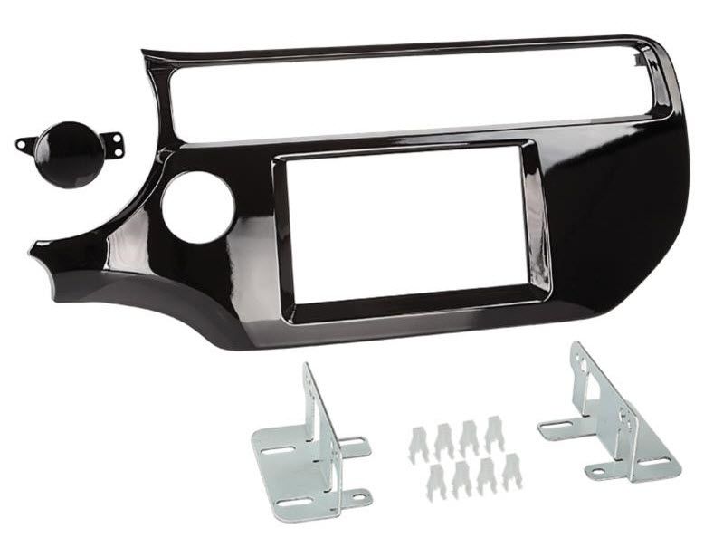 2-DIN frame Kia Rio 15-17  piano zwart