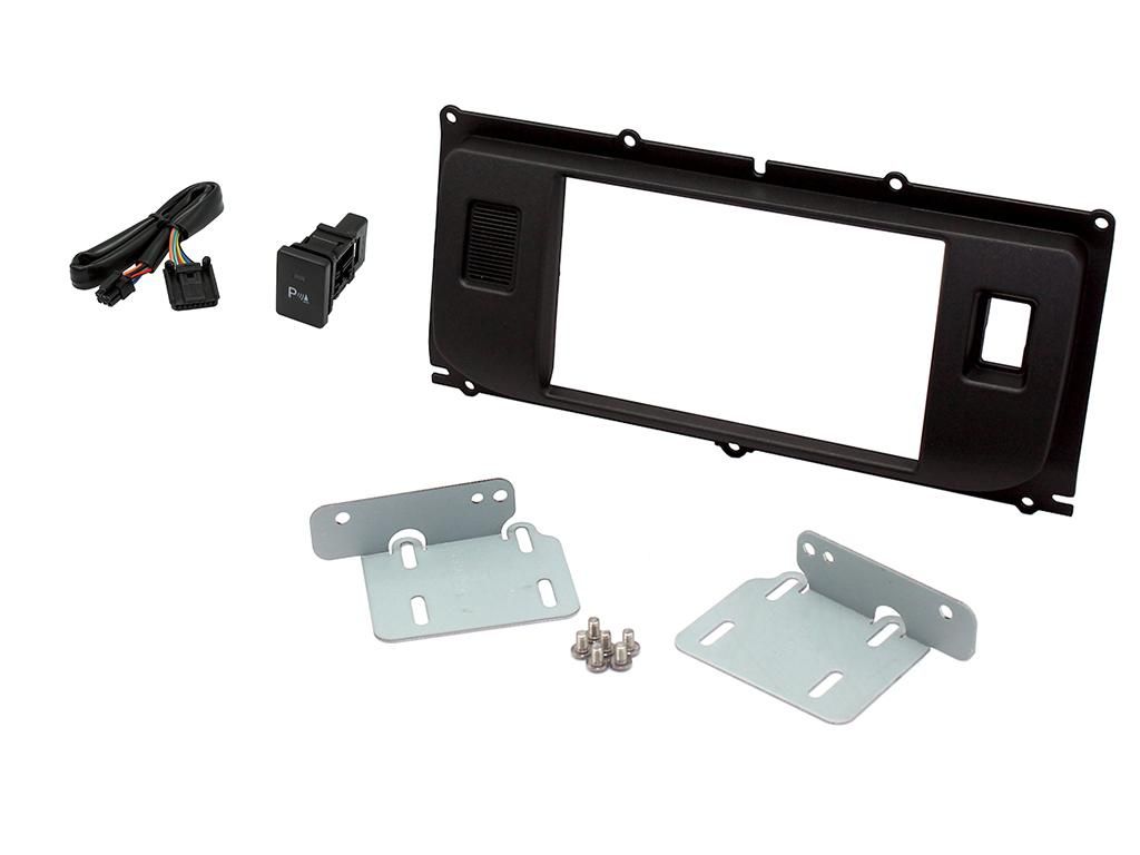 2-DIN frame LR RR Evoque 11- + pdc b tot 5 display  zwart"