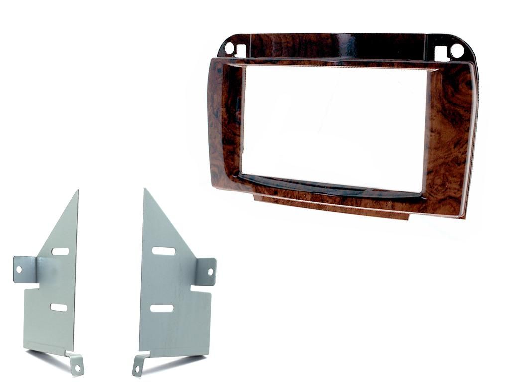 2-DIN frame Mercedes CL-class (C215) 99-06 hout look