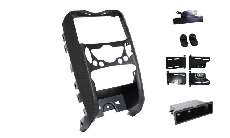 2-DIN frame Mini Cooper (R55 56 57) 06-14 zwart