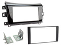 2-DIN frame Nissan Navara 15 - 19 piano zwart