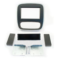 2-DIN frame Opel Vivaro  Trafic 14- man airco  zwart/zilver