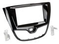 2-DIN frame Opel Karl 15-17  (3 vent. roosters) piano zwart