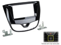 2-DIN frame Opel Karl 17-20 (2 vent. roosters) piano zwart