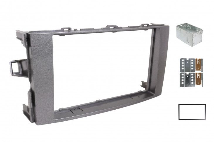 2-DIN frame Toyota Auris 07- ECO donker zilver - afbeelding 2